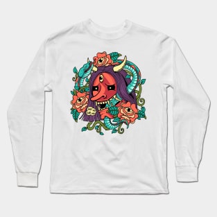 demon mask Long Sleeve T-Shirt